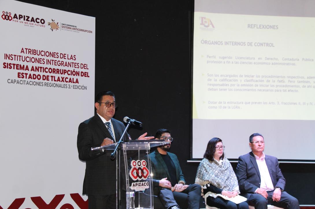 En su intervención, en La Libertad Centro Cultural del municipio de Apizaco
